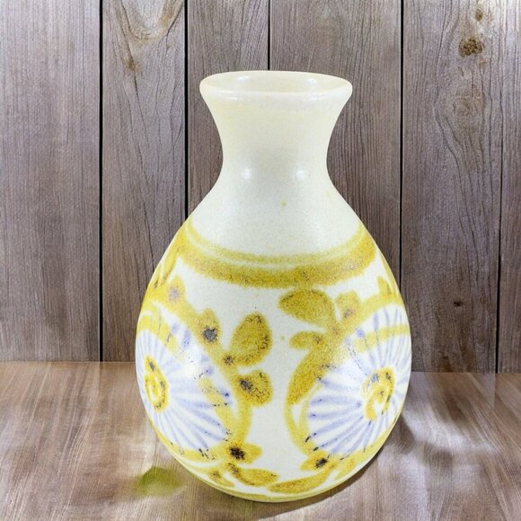 Hand Made Studio Art Pottery Bud Vase Round Bottom Stoneware Vase Hand Crafted - Picture 1 of 12
